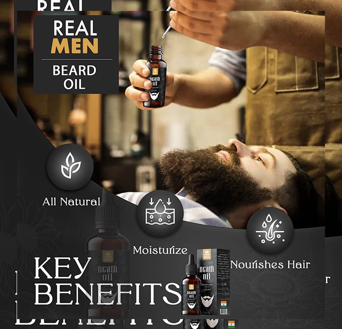 Real men beard oil advanced luxury