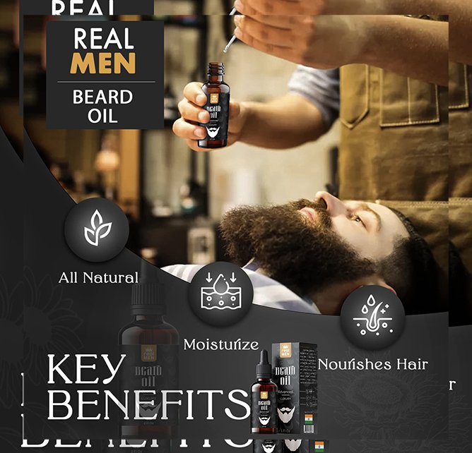 Real men beard oil advanced luxury