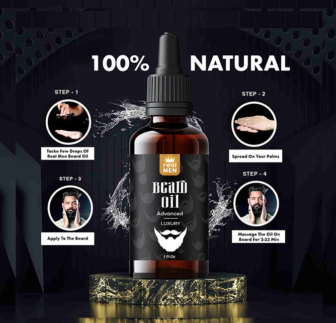 Real men beard oil advanced luxury