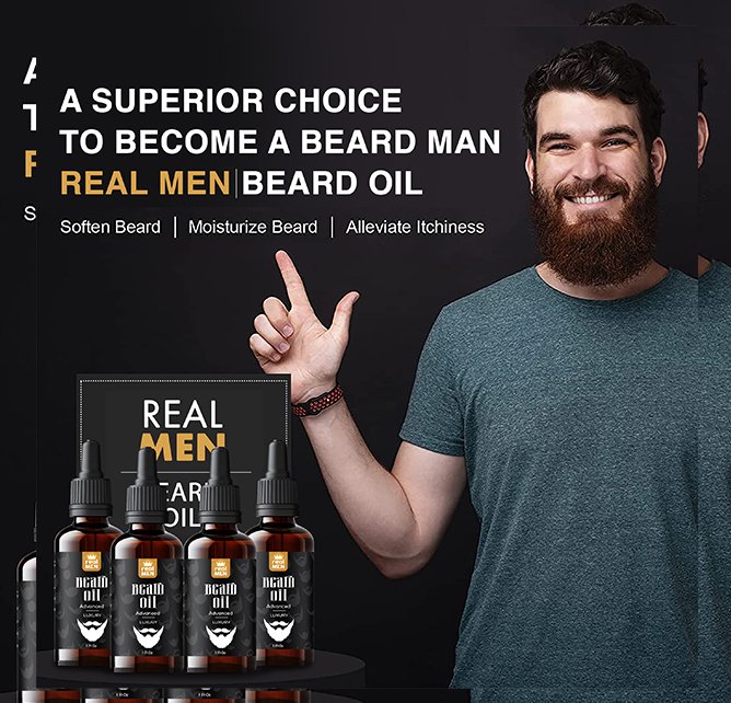 Real men beard oil advanced luxury