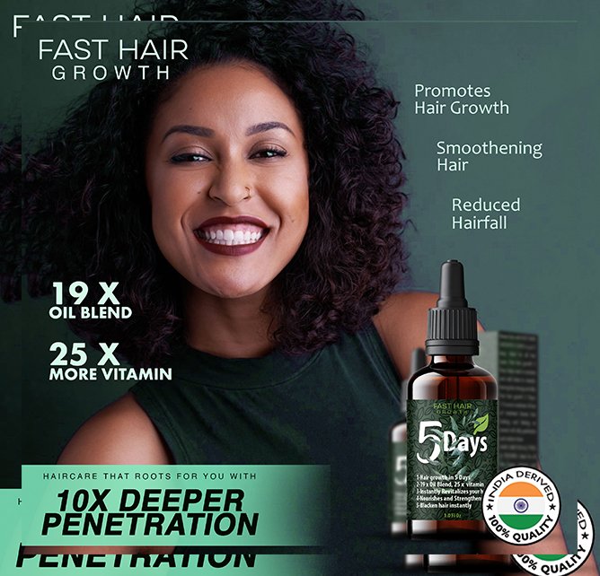 Fast hair growth 5 days oil